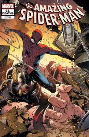 Amazing Spider-Man #68.Deaths Mike Del Mundo Variant İngilizce Çizgi Roman