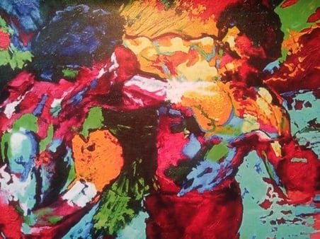 Rocky Balboa vs Apollo Creed Kanvas Baskı Resim 70x100cm