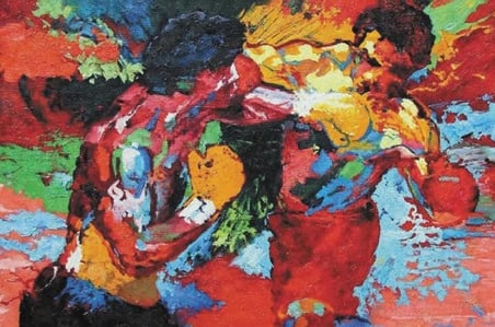 Rocky Balboa vs Apollo Creed Kanvas Baskı Resim 70x100cm