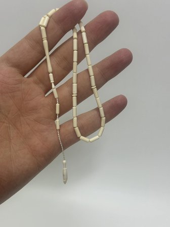 Kesme Fildişi Tesbih 4,40 Gram - Koleksiyonluk Fil Dişi Tespih (F053)
