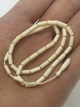 Kesme Fildişi Tesbih 4,40 Gram - Koleksiyonluk Fil Dişi Tespih (F053)