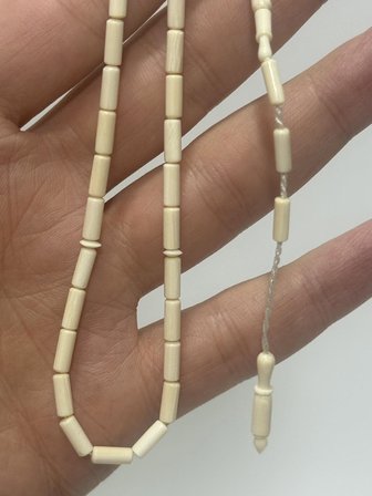 Kesme Fildişi Tesbih 4,55 Gram - Koleksiyonluk Fil Dişi Tespih (F055)