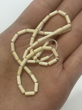 Kesme Fildişi Tesbih 4,55 Gram - Koleksiyonluk Fil Dişi Tespih (F055)
