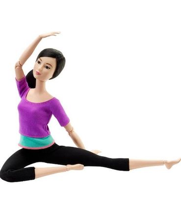 Barbie Mor Tişörtlü Sonsuz Hareket Bebeği DHL84