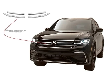 VW Tiguan Krom Ön Panjur 4 Parça 2021 Üstü