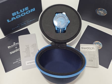 Swatch x Blancpain Blue Lagoon Kol Saati
