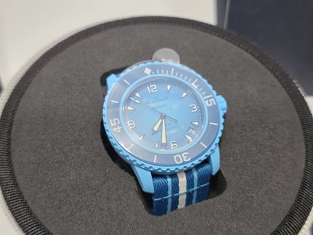 Swatch x Blancpain Blue Lagoon Kol Saati