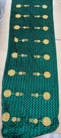 Nakış İşlemeli Kadife Elbiselik Kumaş 500x150cm 002