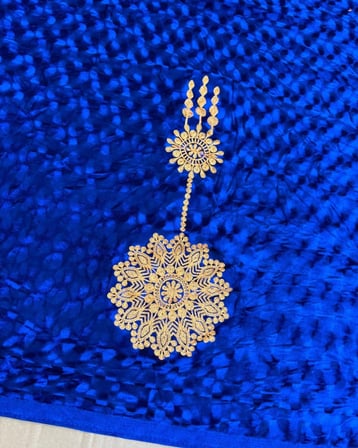 Nakış İşlemeli Kadife Elbiselik Kumaş 500x150cm 005