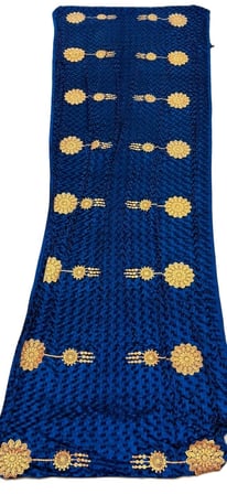 Nakış İşlemeli Kadife Elbiselik Kumaş 500x150cm 006