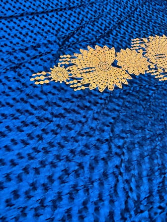 Nakış İşlemeli Kadife Elbiselik Kumaş 300x150cm 007