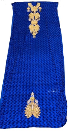 Nakış İşlemeli Kadife Elbiselik Kumaş 300x150cm 008