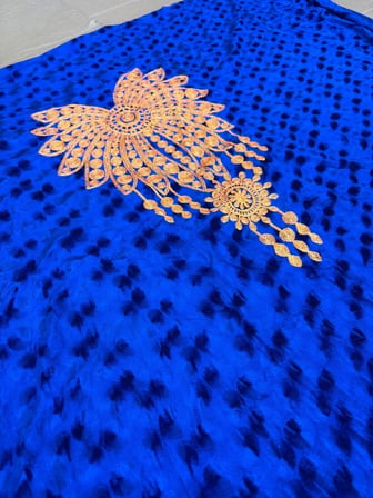 Nakış İşlemeli Kadife Elbiselik Kumaş 300x150cm 008