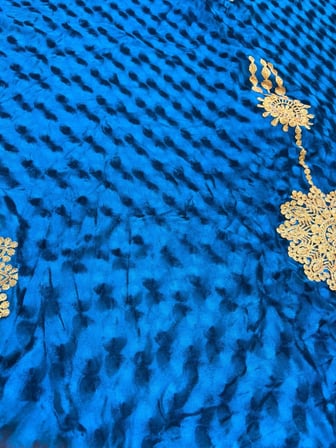 Nakış İşlemeli Kadife Elbiselik Kumaş 200X150cm 0013