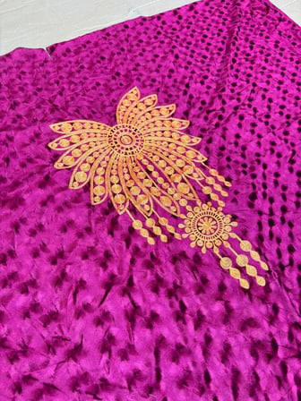 Nakış İşlemeli Kadife Elbiselik Kumaş 300X150cm 0015