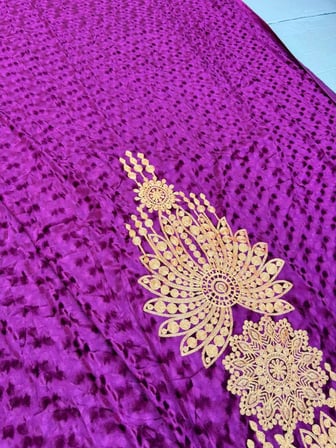 Nakış İşlemeli Kadife Elbiselik Kumaş 300X150cm 0015