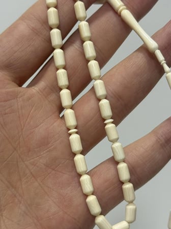 Kesme Fildişi Tesbih 8,60 Gram - Koleksiyonluk Fil Dişi Tespih (F057)