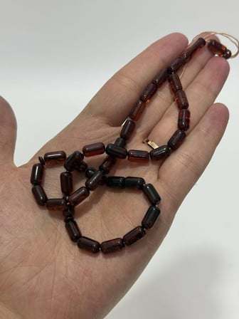 Doğal Kaya Damla Kehribar Tesbih 33lük 13,30 Gram K026