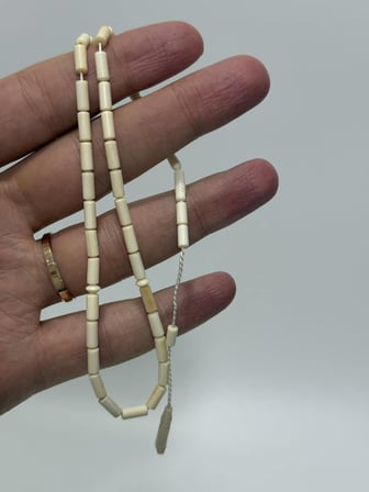 Kesme Fildişi Tesbih 5 Gram - Koleksiyonluk Fil Dişi Tespih (F062)