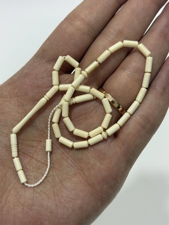 Kesme Fildişi Tesbih 5 Gram - Koleksiyonluk Fil Dişi Tespih (F062)