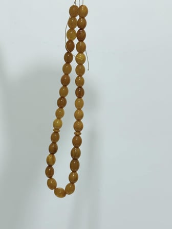 Doğal Kaya Damla Kehribar Tesbih 33lük 19,70 Gram K031