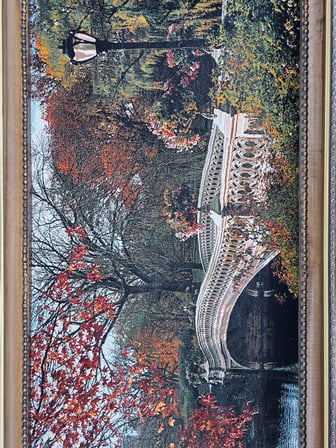 Sonbahar Valsi Adlı İran Tebriz Halı Tablo 120x70cm - Duvar Halı Kilim Tablo