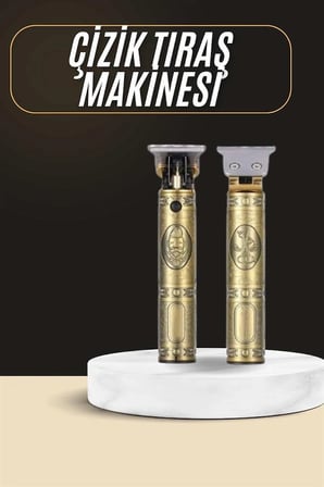 Tıraş Makinesi Şarjlı Çizik Tıraş Paslanmaz Çelik lı 4 Taraklı