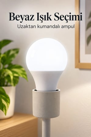 Kumandalı LED Ampul 10 W Güç Özellikli