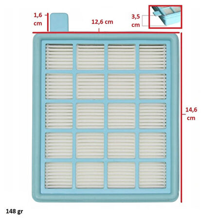 Philips Uyumlu PowerPro Active FC 8475 8478 8670 9323 9320 9540 Elektrikli Süpürge Hepa Filtre Set