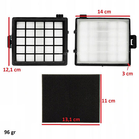 Philips İle Uyumlu FC 8071/01 FC 8146 8147 8148 Easy Life Elektrikli Süpürge Hazne İçi Hepa Filtre