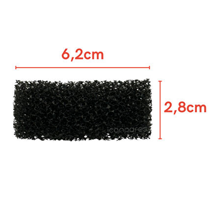 Kiwi İle Uyumlu KCC 4320 Buharlı Süpürge Sünger Filtre - Yüksek Performanslı Motor Koruma ve Toz Tutma Özelliği