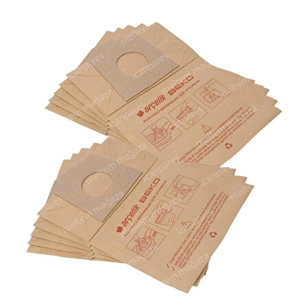 Arçelik, Beko İle Uyumlu TT945, BKS 9415, S 6945 Kağıt Toz Torbası 10 Adet