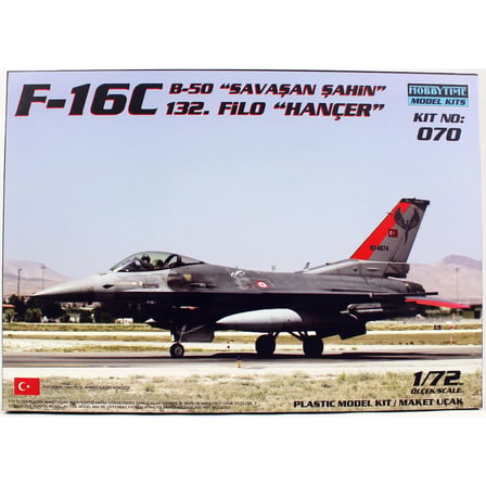 HT 070, 1/72 F-16C B-50 Hançer 132. Filo plastik maketi