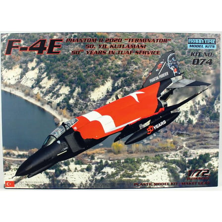 HT074 1/72 Ölçek F-4E Phantom II Terminatör, 50.Yıl Kutlama Maketi