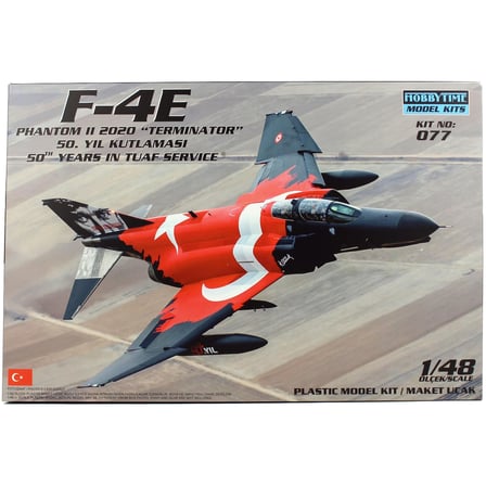 HT077 1/48 Ölçek F-4E Phantom II Terminatör, 50.Yıl Kutlaması Maketi