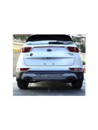 Kia Sportage Ön ve Arka Koruma Difüzör Çift Çıkış Egzoz 2016-2018 Makyajsız Kasa Uyumlu
