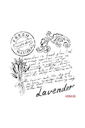 Lavanta Stencil (şablon) 25x25 Cm