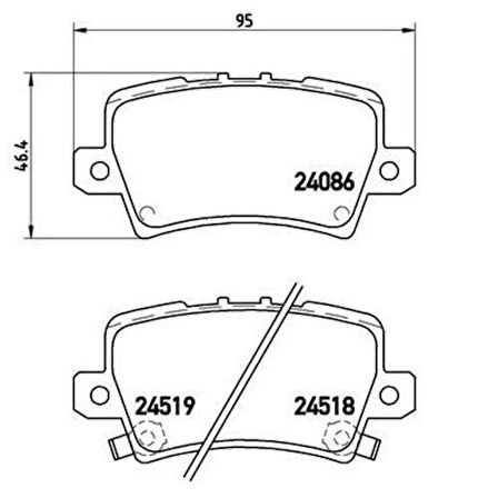 Hitech 010026 Arka Balata Civic 06-12 1.4-1.8Hb Euro Civic 06-12 HB 