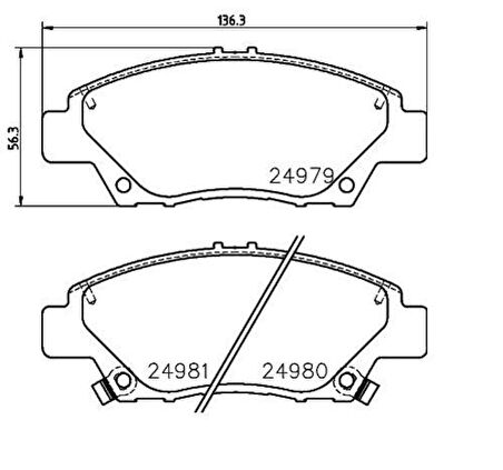 Hitech 010086 Arka Balata Mazda 3 13-1.5 Gdb3593 B4Yd-26-48Za B4Y02648ZA