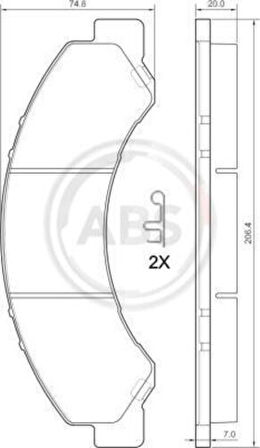 Hitech 010244 Ön Balata Isuzu NPR75 13-17 Nkr85 13-17 Nnr 13-17 Wide 8-97168633-0