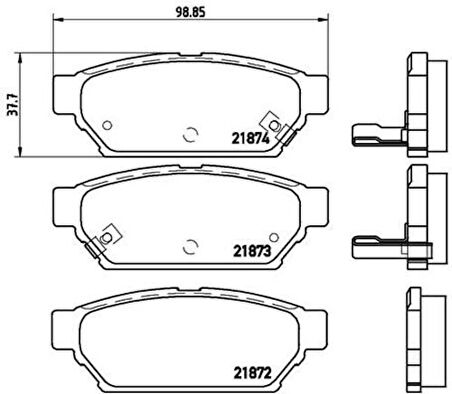 Hitech 010249 Arka Balata Carisma 96-00 0986424464