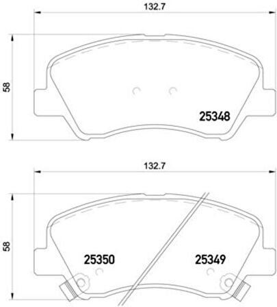 Hitech 010265 Ön Balata Elantra 18-Ionıc 16-1.6 Kia Niro 16-1.4 58101-1RA05