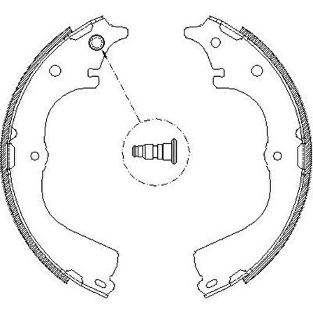 Hitech 020097 Arka Balata Hilux-Hiace 90-97 2.0-2.4 Kampana K-2315 04495-26130