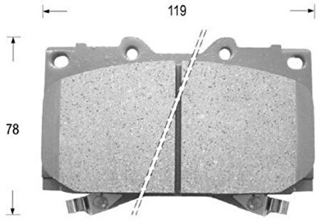 Hitech D2177 Ön Balata Land Cruiser 90-92 