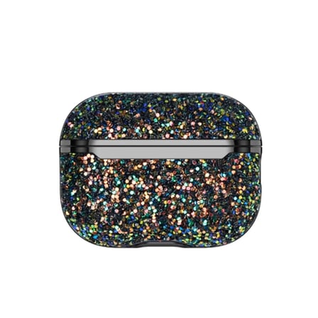 Onegif Apple Airpods Pro 2 (2.nesil) Bright Simli Airpods Kapak - Siyah