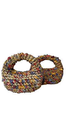 El Yapımı Bohem Hasır Mikro Çanta – Zamansız ve El Yapımı