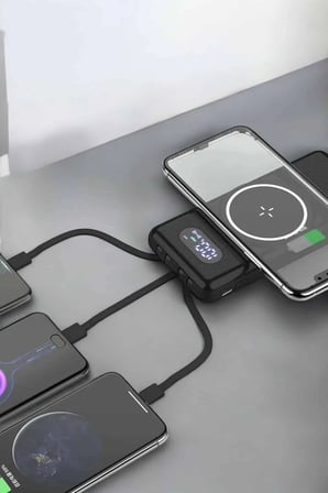 10.000 Mah Powerbank 4 Portlu Hızlı Şarj Dijital Göstergeli