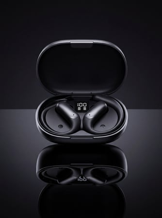 Kablosuz Spor Kulaklığı Kulak Kancalı Bluetooth Kulaklık Şarj Kutulu