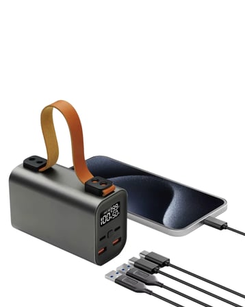 50000 mAh Powerbank Süper Hızlı Şarj LED Dijital Göstergeli Taşınabilir Şarj Cihazı