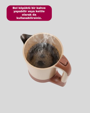 Kettle Özellikli Türk Kahvesi Makinesi Taşınabilir Mini Tasarım